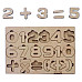 Деревянный математический набор Цифры