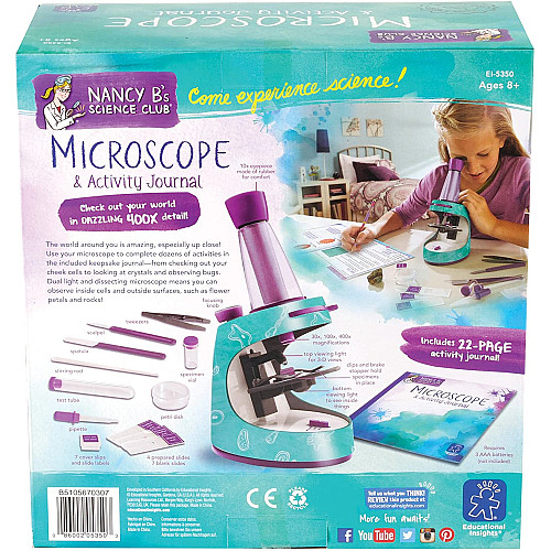 Навчальний STEM набір Мікроскоп з журналом для заміток від Educational Insights