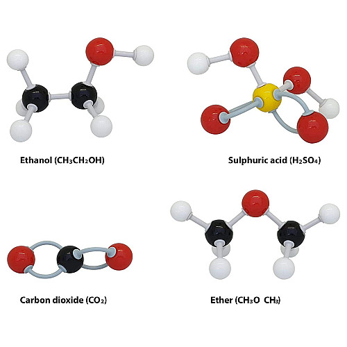 Научный набор конструктор 3D молекулы Химия (239 деталей) от Esculand