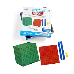 Набір для рахунку Міні кубики липучки (131 шт) від hand2mind