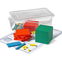 Набір для рахунку Різнобарвні Міні кубики (123 шт) від hand2mind