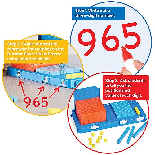 Математичний набір Durable Place Value Frame від hand2mind