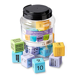 Обучающий математический набор Кубики (16 шт) от hand2mind