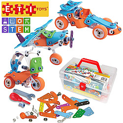 Набор STEM конструктор Машинки (132 детали) от ETI Toys