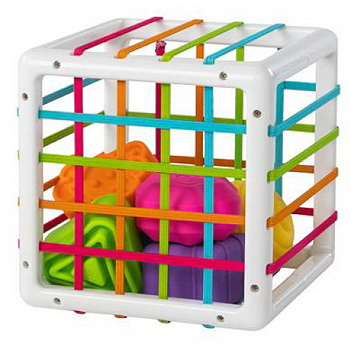 Розвиваючий сенсорний набір Куб сортер з фігурами (6 шт) від Fat Brain Toys