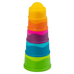 Сенсорная тактильная игрушка пирамидка Чашечки (6 шт) от Fat Brain Toys