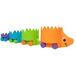 Развивающая игрушка каталка пирамидка Ежики (4 шт) от Fat Brain Toys