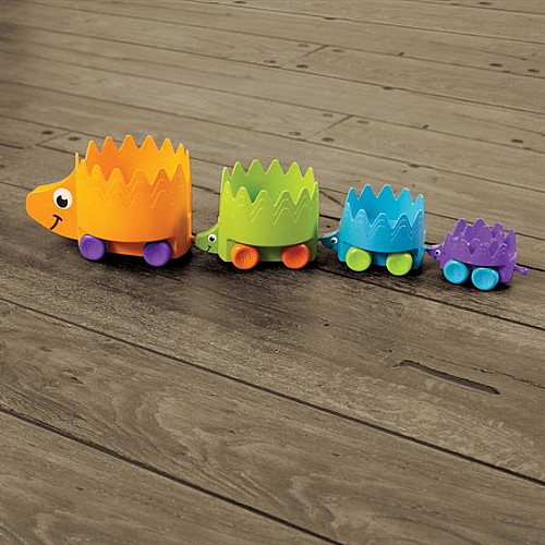 Розвиваюча іграшка каталка пірамідка Їжачки (4 шт) від Fat Brain Toys