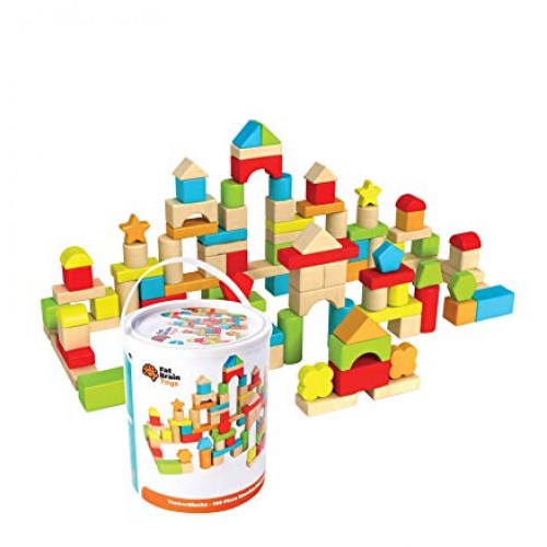 Строительный набор Деревянные блоки (100 шт) от Fat Brain Toys
