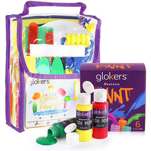Набор для творчества Краски и кисточки (30 предметов) от Glokers