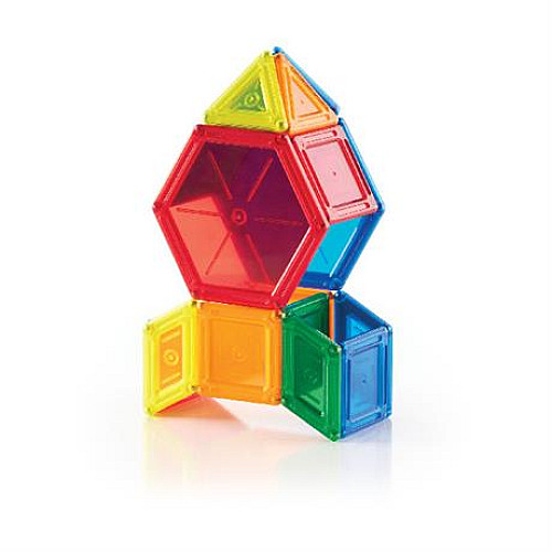 Магнитный набор Монтессори конструктор Цветные блоки (44 детали) от Guidecraft