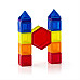 Магнитный набор Монтессори конструктор Цветные блоки (70 деталей) от Guidecraft