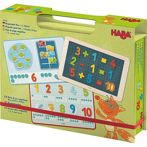 Магнитный математический набор Цифры и фигурки (158 шт) от HABA