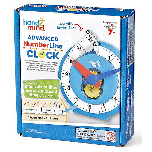 Навчальні аналоговий годинник з великими стрілками від hand2mind