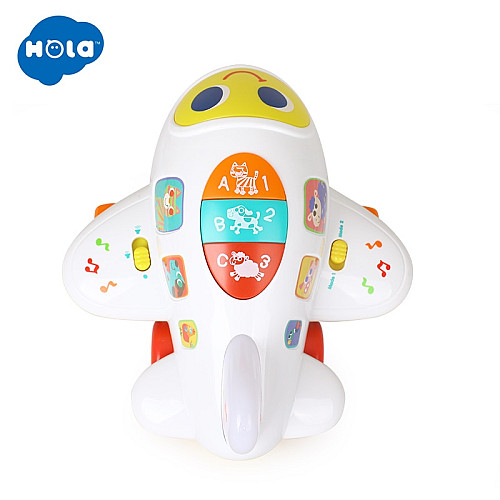 Розвиваюча музична іграшка Літачок від Hola Toys