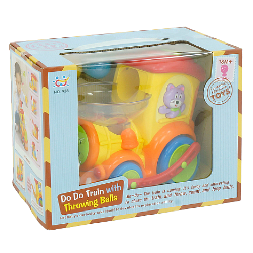 Розвиваючий музичний Паровозик з кульками від Hola Toys