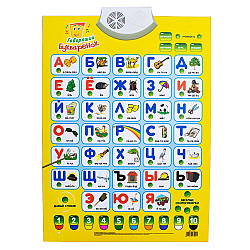 Навчальний плакат Букварик російський алфавіт