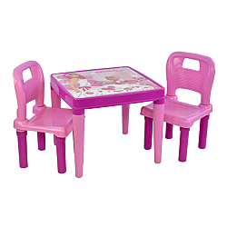 Многоцелевой детский стол с двумя стульчиками
