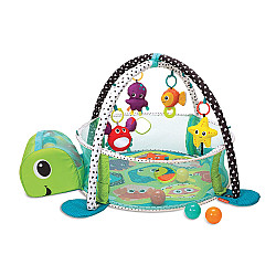 Розвиваючий ігровий килимок басейн Черепашка з кульками (40 шт) від Infantino