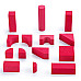 Будівельний набір М'які різнокольорові блоки (108 шт) від JaxoJoy