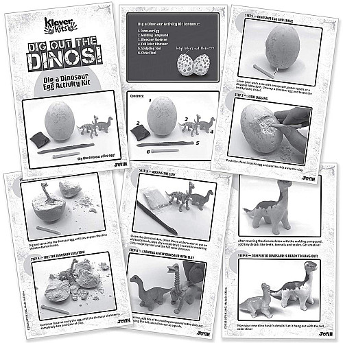 Научный STEM набор археология 12 яиц динозавров от Joyin