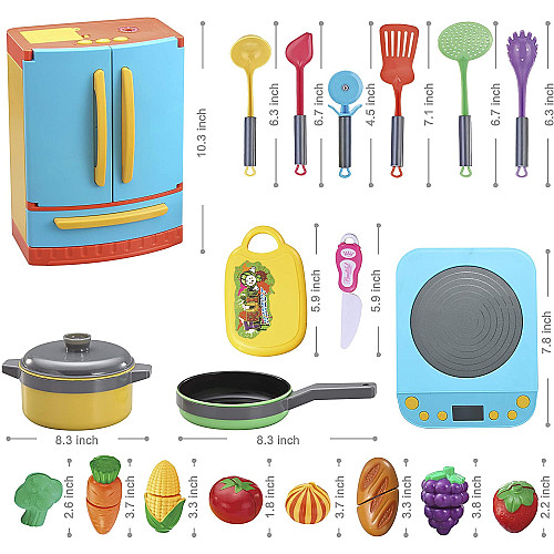 Розвиваючий набір Холодильник з пічкою і продуктами (20 предметів) від JOYIN