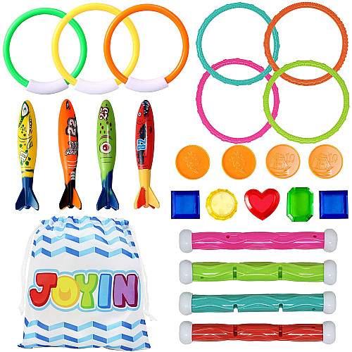 Развивающий набор игрушек для подводного плавания (24 предмета) от JOYIN