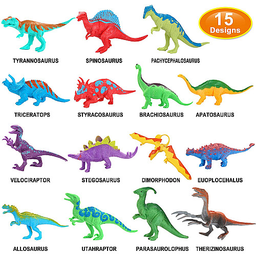 Розвиваючий набір Коробка з динозаврами (15 фігурок) від Joyin