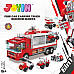 Розвиваючий STEM конструктор Пожежна вантажівка з машинками (6 шт) від JOYIN