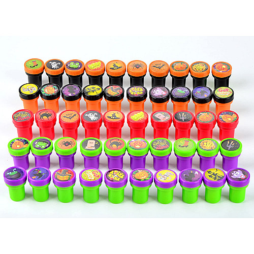 Набор для творчества разноцветные Штампы печати Хэллоуин (50 шт) от JOYIN