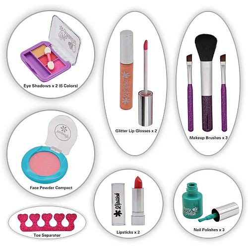 Творческий набор для макияжа с косметичкой (18 предметов) от Joyin