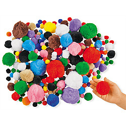 Тактильный набор Разноцветные мягкие помпоны (300 шт) от Lakeshore
