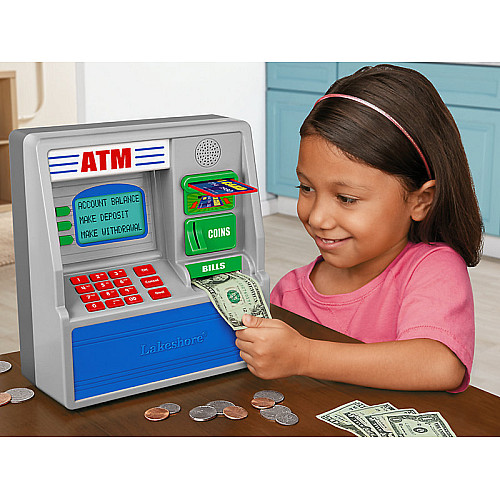 Розвиваючий дитячий працюючий банкомат від Lakeshore