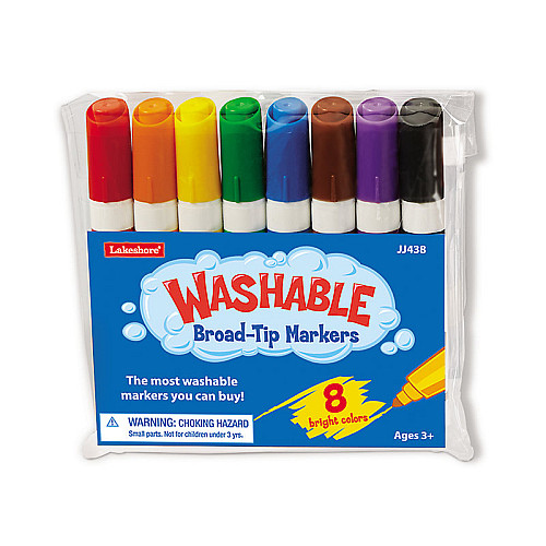 Набор для творчества Моющиеся маркеры с толстыми наконечниками (1 набор) от Lakeshore
