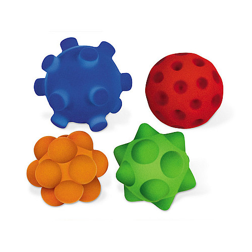 Тактильный набор мягких текстурных мячиков (4 шт) от Lakeshore