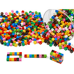 Развивающий разноцветный конструктор Кубики (1200 шт) от Lakeshore