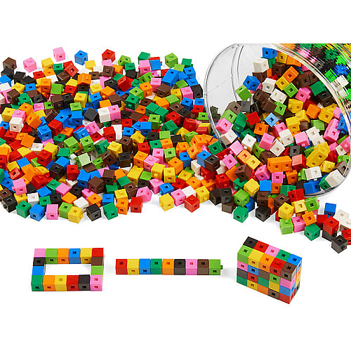 Развивающий разноцветный конструктор Кубики (1200 шт) от Lakeshore