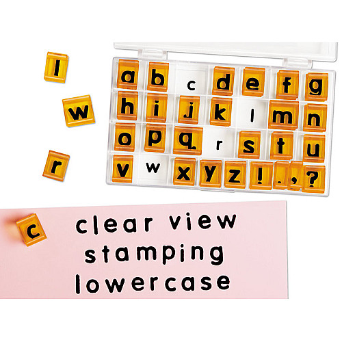 Обучающий набор прозрачных штампов Строчные буквы (30 шт) от Lakeshore