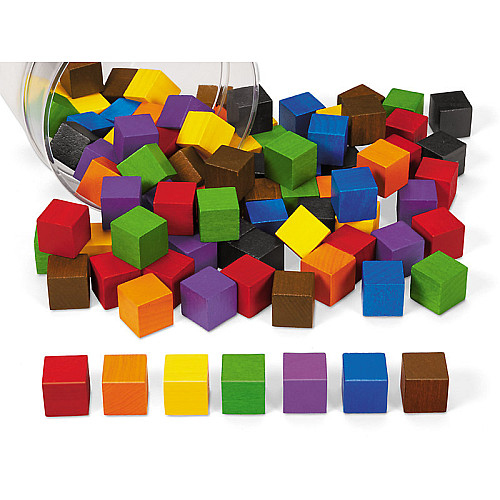 Розвиваючий набір для рахунку і сортування Кольорові кубики (90 шт) від Lakeshore