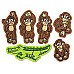 Фігурки для сенсорної рукавички Мавпи і крокодил (6 шт) від Lakeshore