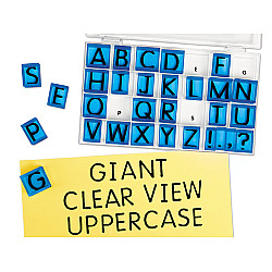 Обучающий набор прозрачных штампов Большие прописные буквы (30 шт) от Lakeshore