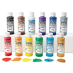 Набор для творчества Жидкая темперная краска (12 цветов) от Lakeshore