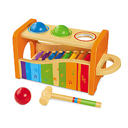 Развивающий набор (6 предметов) ксилофон с молотком и шариками