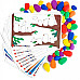 Тактильный набор для сортировки и счета Разноцветные камешки (48 шт) с карточками с заданиями от EDX