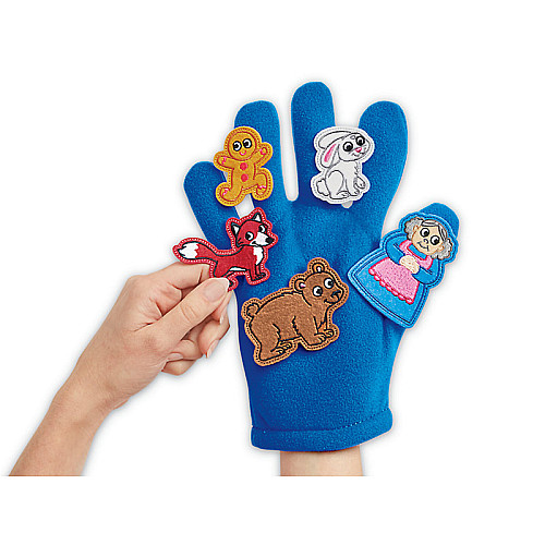 Фигурки для сенсорной перчатки Бабушка с животными (5 шт) от Lakeshore