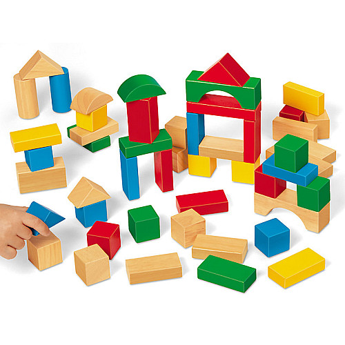 Строительный набор Деревянные блоки (50 шт) от Lakeshore