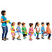 Тактильная лента для прогулок с детьми Разноцветные кольца от Lakeshore