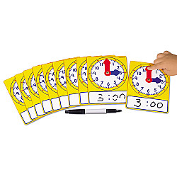 Обучающий набор Часы со стрелками (10 шт) от Lakeshore
