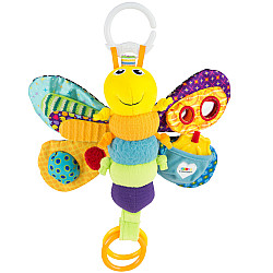М'яка іграшка-підвіска з прорізувачем і пискалкою Метелик від Lamaze