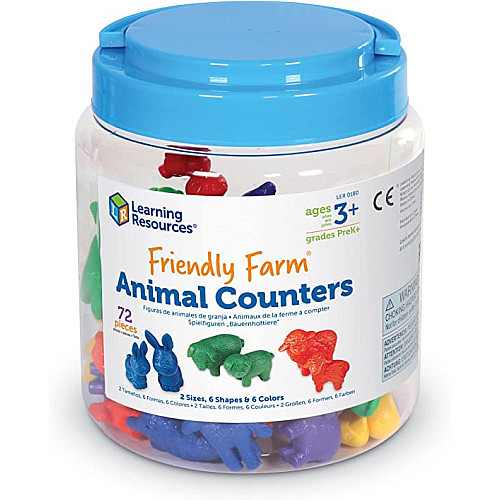 Набір для рахунку і сортування Фермерські тварини (30 шт) від Learning Resources